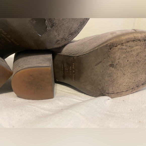 Rag & Bone, Gray suede ankle boots, Size 9 - Picture 5 of 5